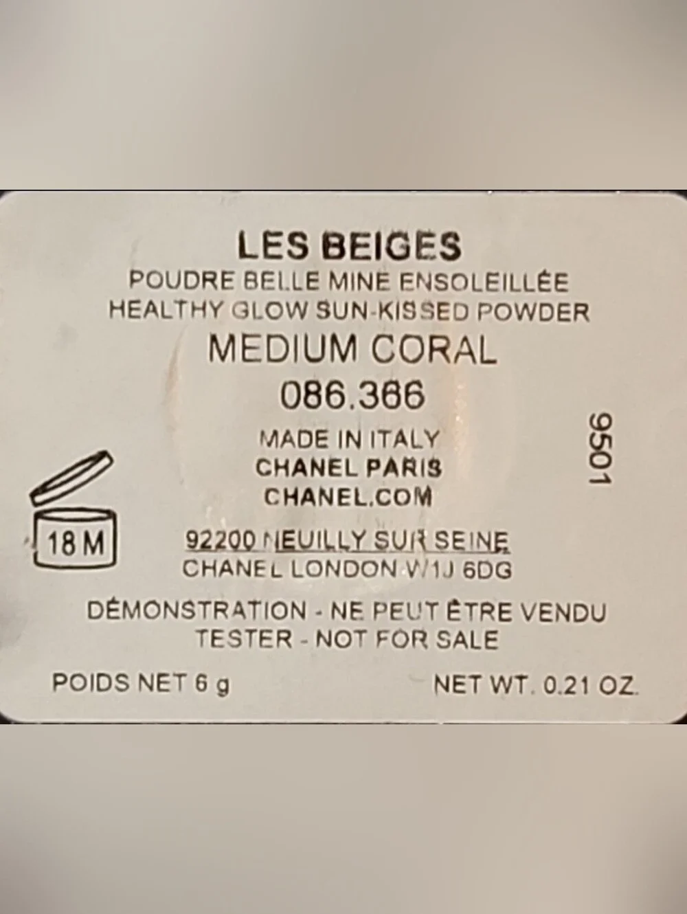 Chanel Les Beiges Healthy Glow Sun Kissed Powder Refill Medium Coral